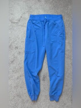 Mandala ceil blue scrub jogger pants